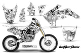 Graphics Kit Decal Sticker Wrap + # Plates For Honda CRF150R 2007-2016 BUTTERFLIES BLACK WHITE