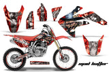 Graphics Kit Decal Sticker Wrap + # Plates For Honda CRF150R 2007-2016 HATTER SILVER RED