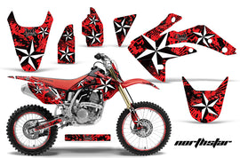 Graphics Kit Decal Sticker Wrap + # Plates For Honda CRF150R 2007-2016 NORTHSTAR RED-atv motorcycle utv parts accessories gear helmets jackets gloves pantsAll Terrain Depot