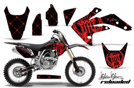 Graphics Kit Decal Sticker Wrap + # Plates For Honda CRF150R 2007-2016 RELOADED RED BLACK-atv motorcycle utv parts accessories gear helmets jackets gloves pantsAll Terrain Depot