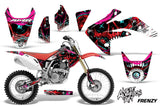 Dirt Bike Graphics Kit Decal Sticker Wrap For Honda CRF150R 2007-2016 FRENZY RED