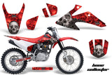 Dirt Bike Graphics Kit Decal Wrap For Honda CRF150 CRF230F 2008-2014 BONES RED