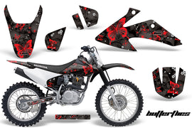 Dirt Bike Graphics Kit Decal Wrap For Honda CRF150 CRF230F 2008-2014 BUTTERFLIES RED BLACK-atv motorcycle utv parts accessories gear helmets jackets gloves pantsAll Terrain Depot