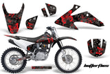 Dirt Bike Graphics Kit Decal Wrap For Honda CRF150 CRF230F 2008-2014 BUTTERFLIES RED BLACK