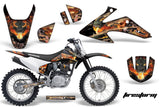 Dirt Bike Graphics Kit Decal Wrap For Honda CRF150 CRF230F 2008-2014 FIRESTORM BLACK
