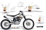 Dirt Bike Graphics Kit Decal Wrap For Honda CRF150 CRF230F 2008-2014 MANDY WHITE