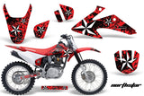 Dirt Bike Graphics Kit Decal Wrap For Honda CRF150 CRF230F 2008-2014 NORTHSTAR RED