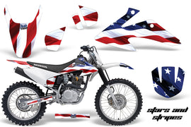 Dirt Bike Graphics Kit Decal Wrap For Honda CRF150 CRF230F 2008-2014 USA FLAG-atv motorcycle utv parts accessories gear helmets jackets gloves pantsAll Terrain Depot