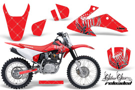 Dirt Bike Graphics Kit Decal Wrap For Honda CRF150 CRF230F 2008-2014 RELOADED CHROME RED-atv motorcycle utv parts accessories gear helmets jackets gloves pantsAll Terrain Depot