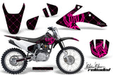 Dirt Bike Graphics Kit Decal Wrap For Honda CRF150 CRF230F 2008-2014 RELOADED PINK BLACK