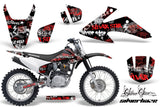 Dirt Bike Graphics Kit Decal Wrap For Honda CRF150 CRF230F 2008-2014 SSSH RED BLACK