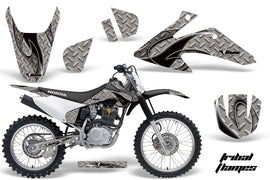 Dirt Bike Graphics Kit Decal Wrap For Honda CRF150 CRF230F 2008-2014 TRIBAL BLACK SILVER-atv motorcycle utv parts accessories gear helmets jackets gloves pantsAll Terrain Depot