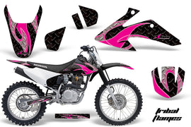 Dirt Bike Graphics Kit Decal Wrap For Honda CRF150 CRF230F 2008-2014 TRIBAL PINK BLACK-atv motorcycle utv parts accessories gear helmets jackets gloves pantsAll Terrain Depot