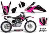 Dirt Bike Graphics Kit Decal Wrap For Honda CRF150 CRF230F 2008-2014 TRIBAL PINK BLACK