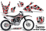 Dirt Bike Graphics Kit Decal Wrap For Honda CRF150 CRF230F 2008-2014 URBAN CAMO RED