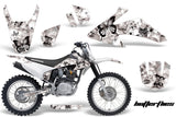 Dirt Bike Graphics Kit Decal Wrap For Honda CRF150 CRF230F 2008-2014 BUTTERFLIES BLACK WHITE