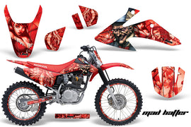 Graphics Kit Decal Wrap + # Plates For Honda CRF150 CRF230F 2008-2014 MOTORHEAD RED-atv motorcycle utv parts accessories gear helmets jackets gloves pantsAll Terrain Depot