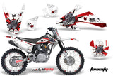 Graphics Kit Decal Wrap + # Plates For Honda CRF150 CRF230F 2008-2014 TOXIC RED WHITE