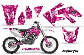 Dirt Bike Graphics Kit Decal Sticker Wrap For Honda CRF250R 2004-2009 BUTTERFLIES WHITE PINK-atv motorcycle utv parts accessories gear helmets jackets gloves pantsAll Terrain Depot