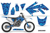 Dirt Bike Graphics Kit Decal Sticker Wrap For Honda CRF250R 2004-2009 DIGICAMO BLUE