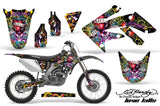Dirt Bike Graphics Kit Decal Sticker Wrap For Honda CRF250R 2004-2009 EDHLK BLACK