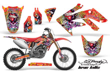Load image into Gallery viewer, Dirt Bike Graphics Kit Decal Sticker Wrap For Honda CRF250R 2004-2009 EDHLK RED-atv motorcycle utv parts accessories gear helmets jackets gloves pantsAll Terrain Depot