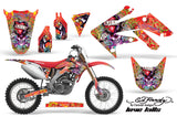 Dirt Bike Graphics Kit Decal Sticker Wrap For Honda CRF250R 2004-2009 EDHLK RED