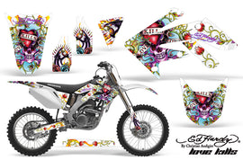 Dirt Bike Graphics Kit Decal Sticker Wrap For Honda CRF250R 2004-2009 EDHLK WHITE-atv motorcycle utv parts accessories gear helmets jackets gloves pantsAll Terrain Depot