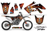 Dirt Bike Graphics Kit Decal Sticker Wrap For Honda CRF250R 2004-2009 EDHP RED