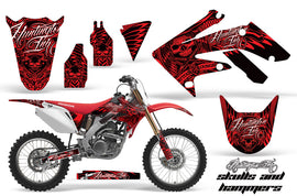 Dirt Bike Graphics Kit Decal Sticker Wrap For Honda CRF250R 2004-2009 HISH RED-atv motorcycle utv parts accessories gear helmets jackets gloves pantsAll Terrain Depot