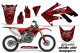 Dirt Bike Graphics Kit Decal Sticker Wrap For Honda CRF250R 2004-2009 HISH RED