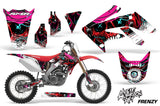 Dirt Bike Graphics Kit Decal Sticker Wrap For Honda CRF250R 2004-2009 FRENZY RED