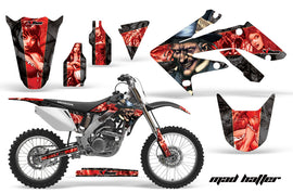 Dirt Bike Graphics Kit Decal Sticker Wrap For Honda CRF250R 2004-2009 HATTER RED BLACK-atv motorcycle utv parts accessories gear helmets jackets gloves pantsAll Terrain Depot