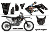 Dirt Bike Graphics Kit Decal Sticker Wrap For Honda CRF250R 2004-2009 HATTER BLACK
