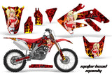 Dirt Bike Graphics Kit Decal Sticker Wrap For Honda CRF250R 2004-2009 MOTO MANDY RED