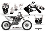 Dirt Bike Graphics Kit Decal Sticker Wrap For Honda CRF250R 2004-2009 REAPER WHITE