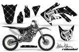 Dirt Bike Graphics Kit Decal Sticker Wrap For Honda CRF250R 2004-2009 RELOADED WHITE BLACK