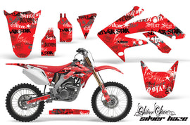 Dirt Bike Graphics Kit Decal Sticker Wrap For Honda CRF250R 2004-2009 SSSH BLACK RED-atv motorcycle utv parts accessories gear helmets jackets gloves pantsAll Terrain Depot