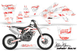 Dirt Bike Graphics Kit Decal Sticker Wrap For Honda CRF250R 2004-2009 SSSH RED WHITE