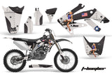 Dirt Bike Graphics Kit Decal Sticker Wrap For Honda CRF250R 2004-2009 TBOMBER BLACK