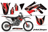 Dirt Bike Graphics Kit Decal Sticker Wrap For Honda CRF250R 2004-2009 TRIBAL RED BLACK