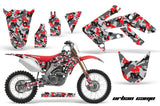 Dirt Bike Graphics Kit Decal Sticker Wrap For Honda CRF250R 2004-2009 URBAN CAMO RED