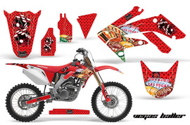 Dirt Bike Graphics Kit Decal Sticker Wrap For Honda CRF250R 2004-2009 VEGAS RED-atv motorcycle utv parts accessories gear helmets jackets gloves pantsAll Terrain Depot