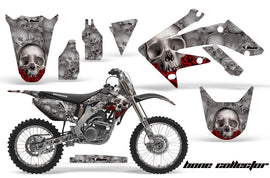 Graphics Kit Decal Sticker Wrap + # Plates For Honda CRF250R 2004-2009 BONES SILVER-atv motorcycle utv parts accessories gear helmets jackets gloves pantsAll Terrain Depot