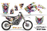 Graphics Kit Decal Sticker Wrap + # Plates For Honda CRF250R 2004-2009 EDHLK WHITE