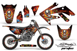 Graphics Kit Decal Sticker Wrap + # Plates For Honda CRF250R 2004-2009 EDHP RED-atv motorcycle utv parts accessories gear helmets jackets gloves pantsAll Terrain Depot
