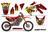 Graphics Kit Decal Sticker Wrap + # Plates For Honda CRF250R 2004-2009 MOTORHEAD RED