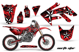 Graphics Kit Decal Sticker Wrap + # Plates For Honda CRF250R 2004-2009 NORTHSTAR RED-atv motorcycle utv parts accessories gear helmets jackets gloves pantsAll Terrain Depot