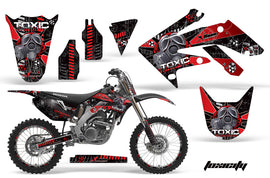 Graphics Kit Decal Sticker Wrap + # Plates For Honda CRF250R 2004-2009 TOXIC RED BLACK-atv motorcycle utv parts accessories gear helmets jackets gloves pantsAll Terrain Depot