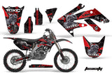 Graphics Kit Decal Sticker Wrap + # Plates For Honda CRF250R 2004-2009 TOXIC RED BLACK